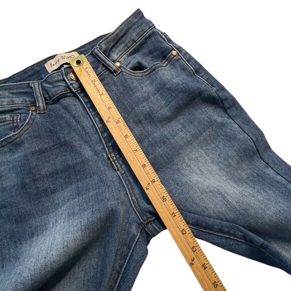 Love SOHO Women’s Bootcut Jeans Size 9 (28x29.5) Light Acid Wash Stretch - Picture 5 of 7